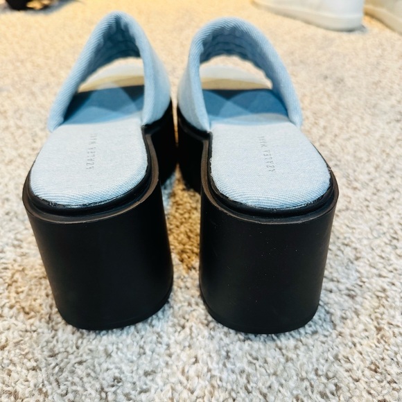 Azalea Wang Maggie Platform Sandal in Blue Size 7 Women’s NEW - Picture 9 of 10